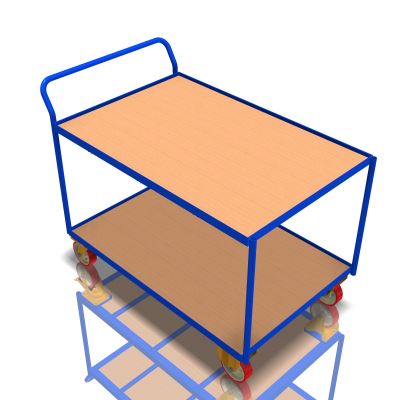 Table trolley with 2 shelves (100x70cm) 1000 kg